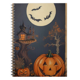 Caderno Espiral notebook vintage halloween