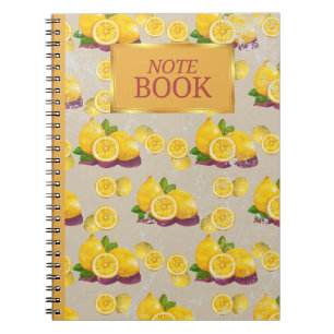 Caderno Espiral Notebook Vintage Lemon