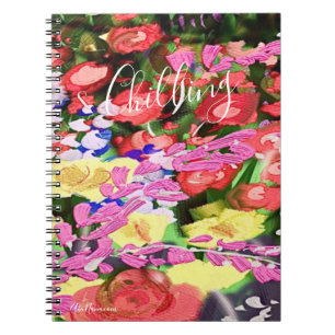 Caderno Espiral Notebook Vintage Multicolor Painting Spiral