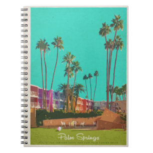 Caderno Espiral Notebook Vintage Palm Primaveras Summer Spiral