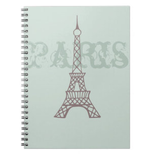 Caderno Espiral Notebook Vintage Paris