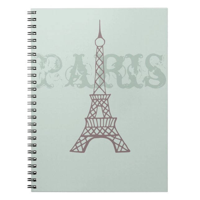 Caderno Espiral Notebook Vintage Paris (Frente)