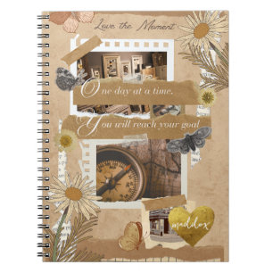 Caderno Espiral Notebook Vintage Personalizado - Ame o Momento