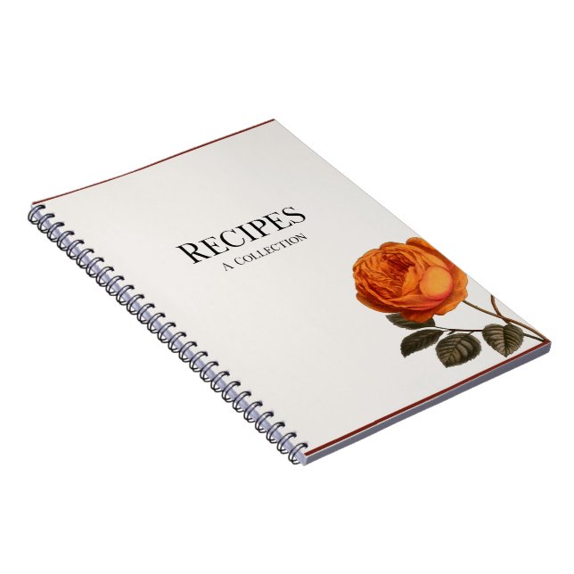 Caderno Espiral Notebook Vintage Rosa Recipiente (Lado Direito)