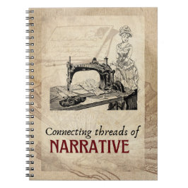 Caderno Espiral Notebook Vintage Sewing Machine