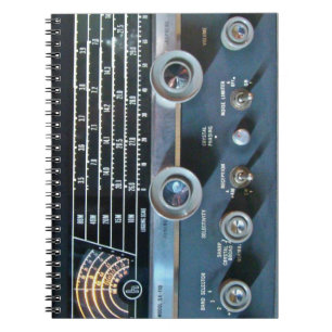 Caderno Espiral Notebook Vintage Short Wave
