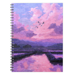 Caderno Espiral Notebook Violet Sunset