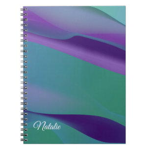 Caderno Espiral Notebook violeta com nome mínimo roxo Spiral Photo