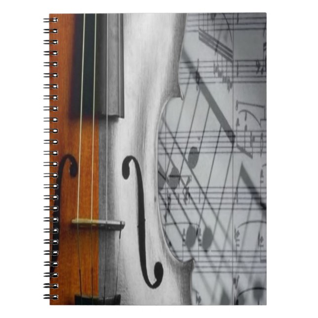 Caderno Espiral Notebook Violin (Frente)