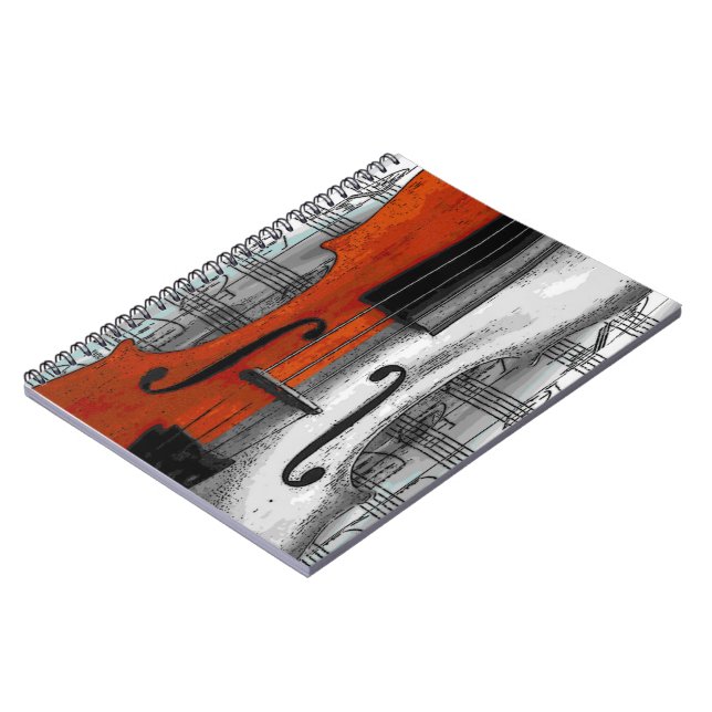 Caderno Espiral Notebook Violin (Left Side)