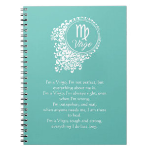 Caderno Espiral Notebook Virgo