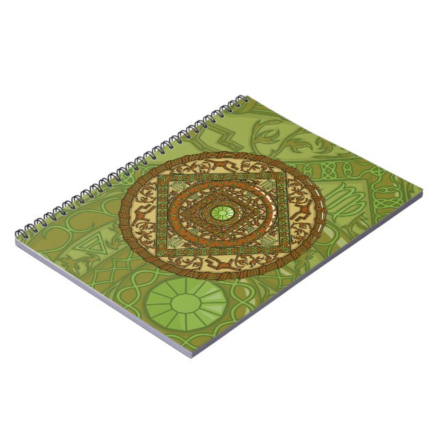 Caderno Espiral Notebook Virgo Mandala (Left Side)