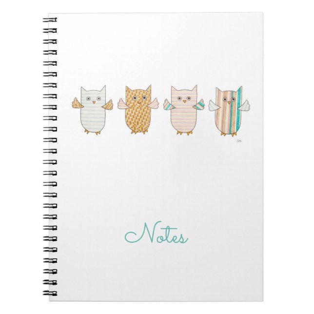 Caderno Espiral Notebook voador de 4 Pastéis (Frente)