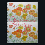Caderno Espiral Notebook Vovó recebe cor d'água vermelha<br><div class="desc">O notebook da vovó é de cor aquática. Seu filho está saindo de casa?  Um lugar excelente para escrever todas essas receitas de família preciosas para um presente único e tocante! Projetado a partir das minhas pinturas originais de aquarela.</div>
