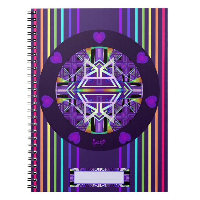 Caderno Espiral Notebook W3 roxo (Frente)