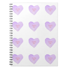 Caderno Espiral Notebook Watercolor Convo Heartz CUTE AF