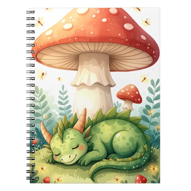 Caderno Espiral Notebook Whimsic Forest Dragon (Frente)