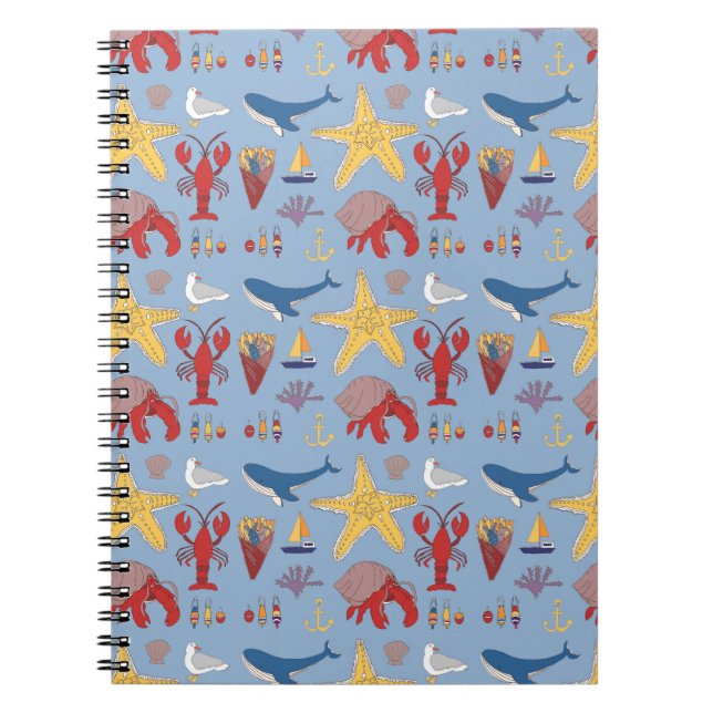 Caderno Espiral Notebook Whimsic Ocean (Frente)