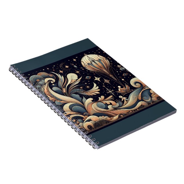 Caderno Espiral Notebook Whimsical Balloon Dreams (Lado Direito)