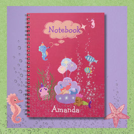 Caderno Espiral Notebook Whimsical embaixo do mar