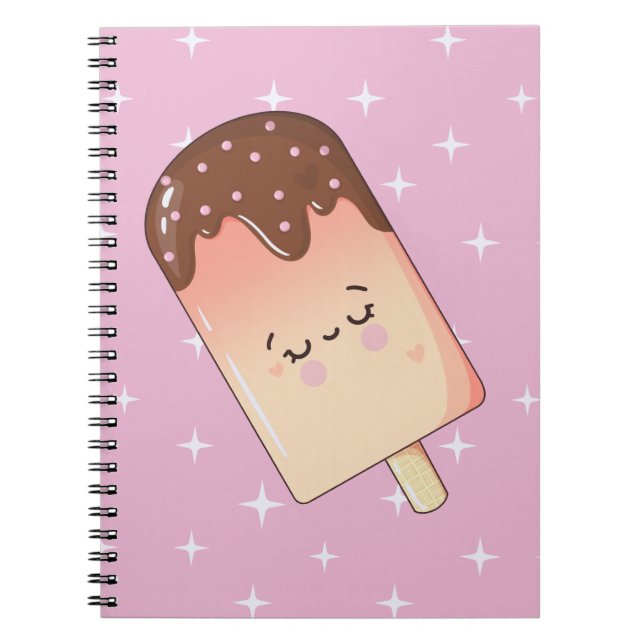 Caderno Espiral Notebook Whimsical Kawaii (Frente)