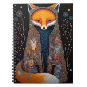 Caderno Espiral Notebook Whimsof Fox Woodland Fantasy Art