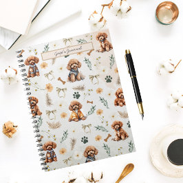Caderno Espiral Notebook Whimsy Poodle Pizzazz