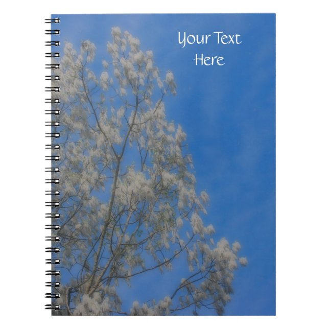 Caderno Espiral Notebook White Poplar Tree Fluff Nature (Frente)