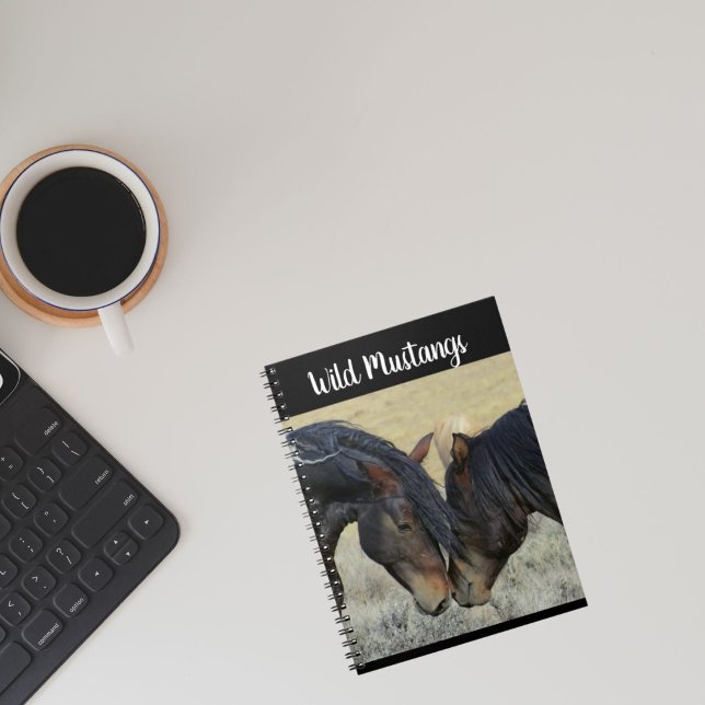 Caderno Espiral Notebook Wild Mustang Horse Spiral (Criador carregado)