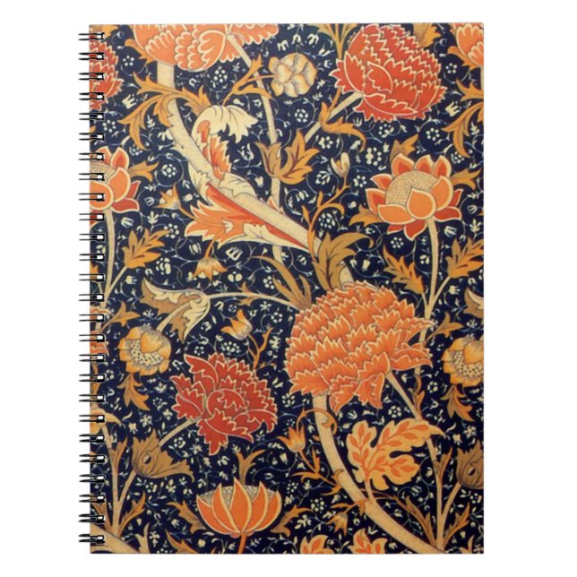 Caderno Espiral Notebook William Morris Floral Pattern (Frente)