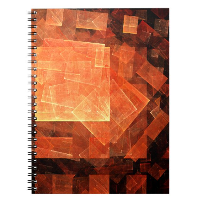 Caderno Espiral Notebook Windows Light Abstrato Art (Frente)
