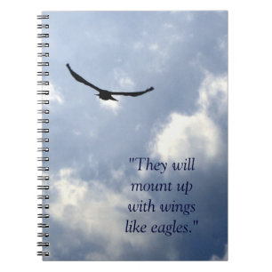 Caderno Espiral Notebook Wings Like Eagles