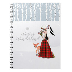 Caderno Espiral Notebook Winter Wonderland