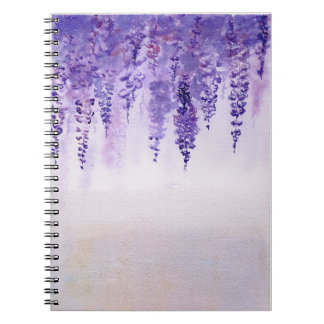 Caderno Espiral Notebook Wisteria