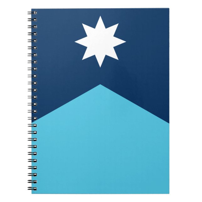 Caderno Espiral Notebook with Flag of Minnesota, USA (Frente)