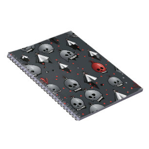 Caderno Espiral Notebook Xmas Skull