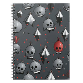 Caderno Espiral Notebook Xmas Skull