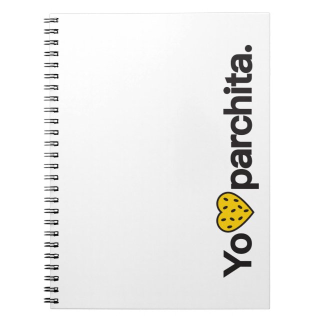 Caderno Espiral Notebook Yo Amo Parchita (Frente)