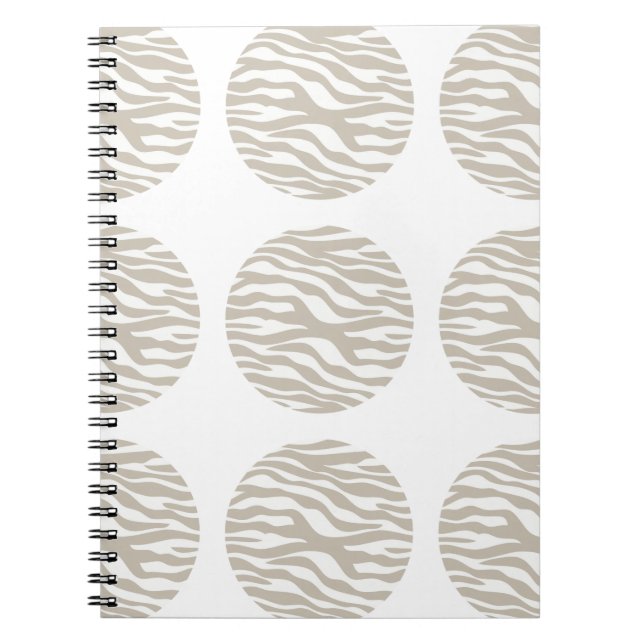Caderno Espiral Notebook Zebra Print Bolinhas (Frente)