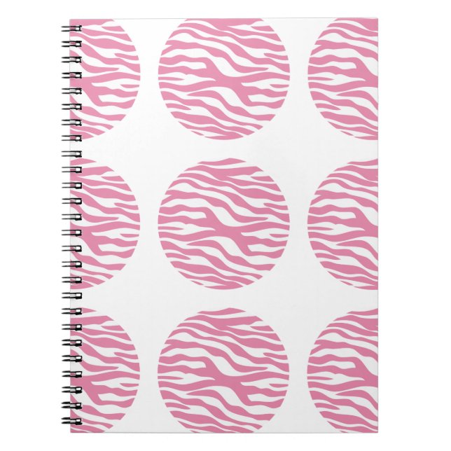 Caderno Espiral Notebook Zebra Print Bolinhas (Frente)