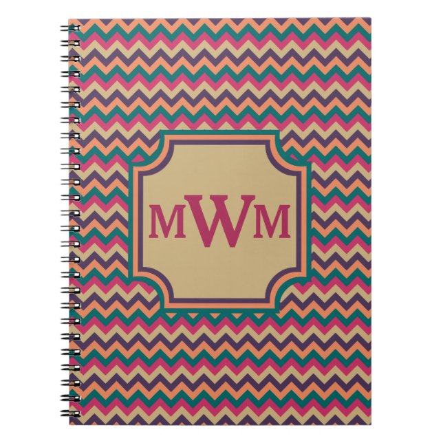 Caderno Espiral Notebook Zigzag tropical (Frente)