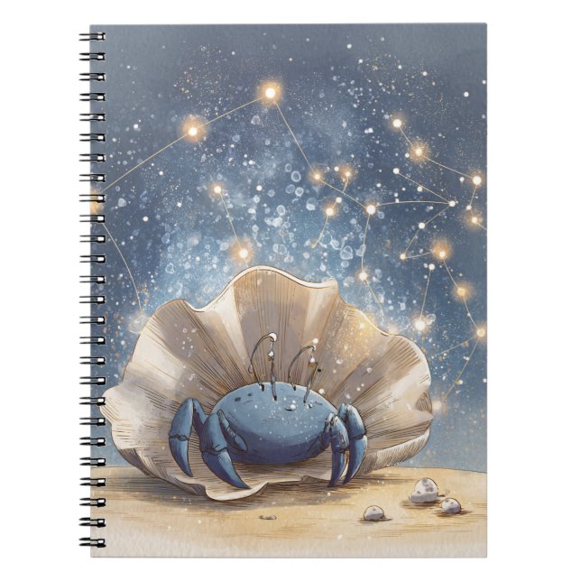 Caderno Espiral Notebook Zodiac cancer (Frente)