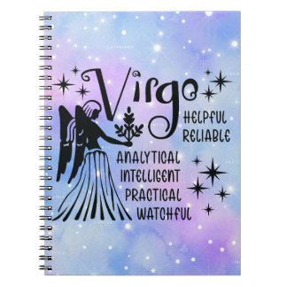 Caderno Espiral Notebook Zodiac, qual é o seu sinal?