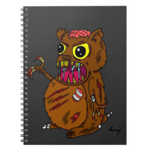 Caderno Espiral Notebook Zombie Hamster