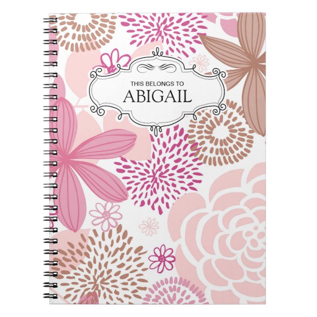 Caderno Espiral Notebooks com Espiral Personalizados e Bonitos (Frente)