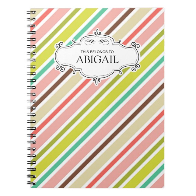 Caderno Espiral Notebooks com Espiral Personalizados e Bonitos (Frente)