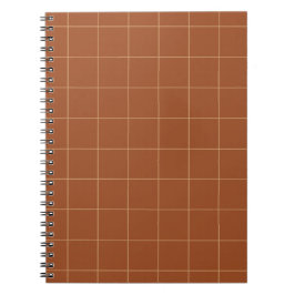 Caderno Espiral Notebooks com Verificador de Mahogany
