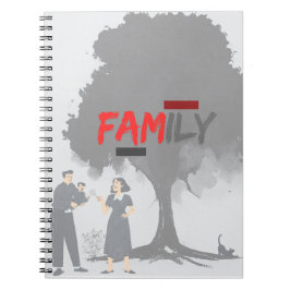 Caderno Espiral notebooks da família