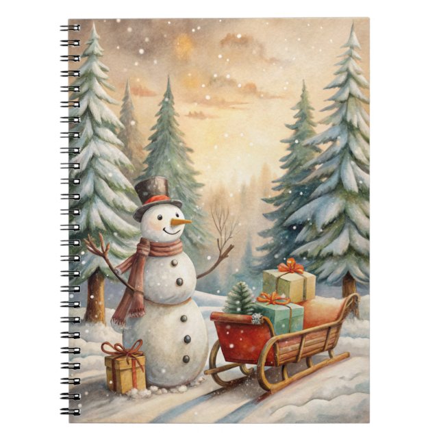 Caderno Espiral Notebooks de Natal - Diários Festivos e Férias (Frente)