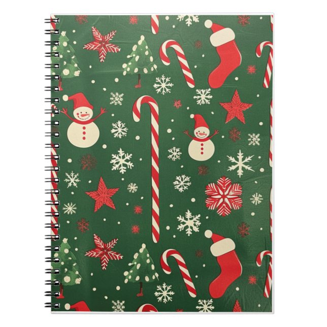 Caderno Espiral Notebooks de Natal - Diários Festivos e Férias (Frente)